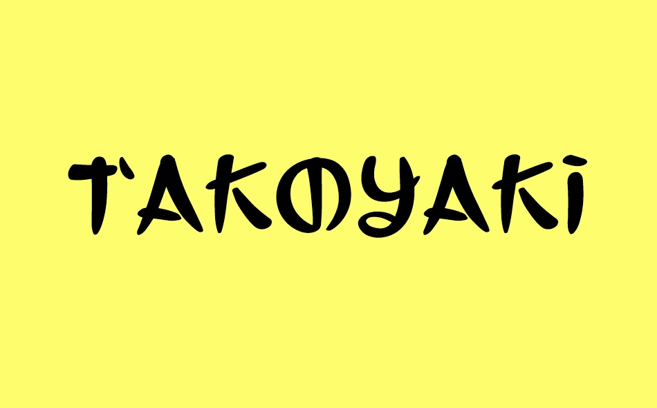 Takoyaki font big