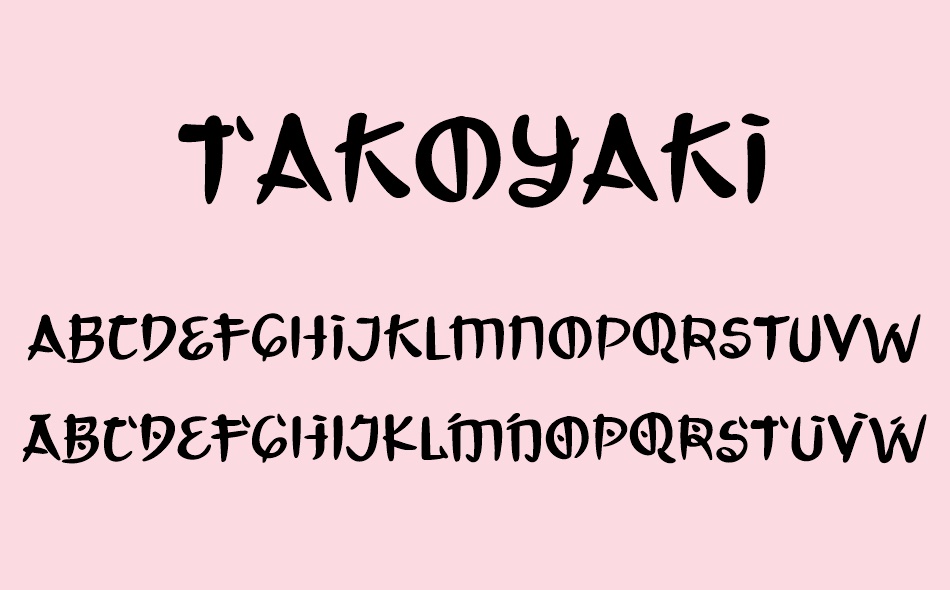 Takoyaki font