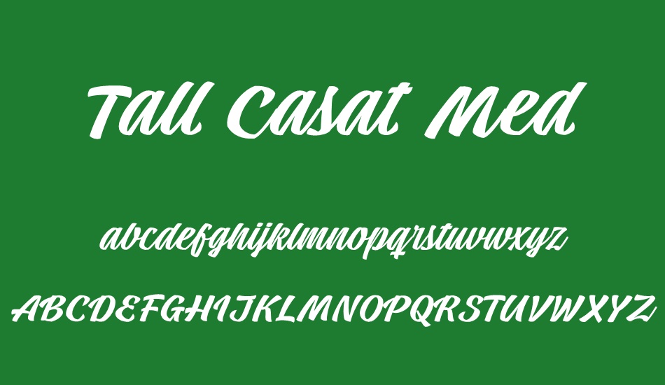 tall-casat-med-personal-use font