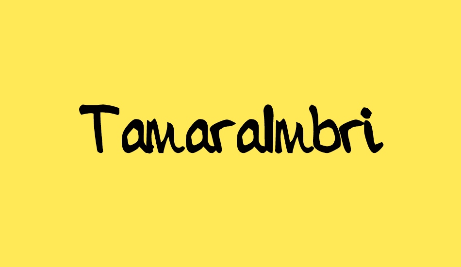 tamaraımbri font big