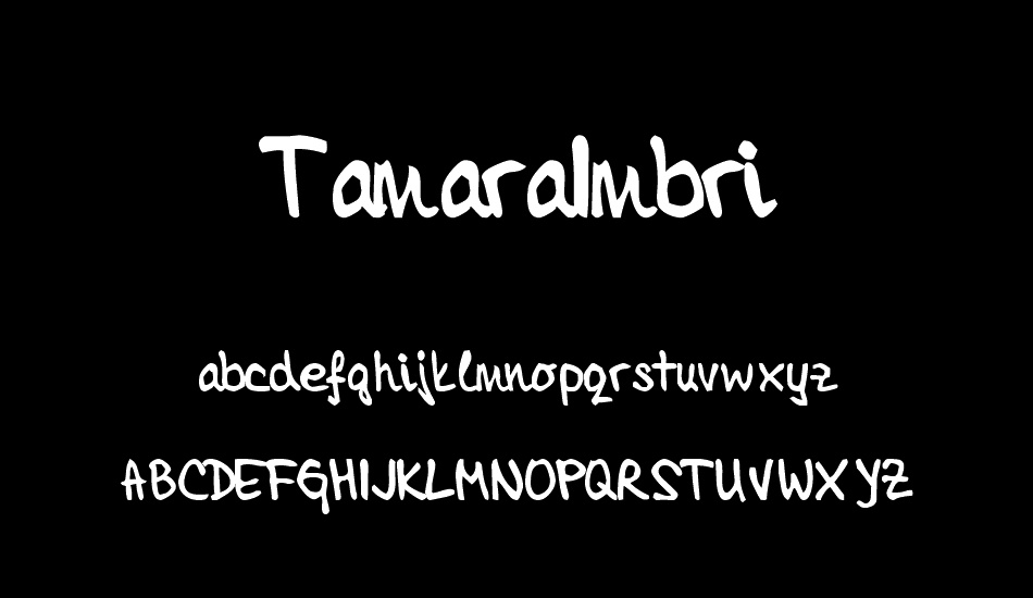 tamaraımbri font