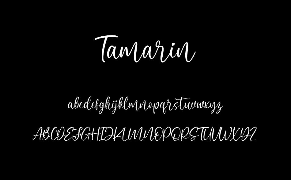 Tamarin font