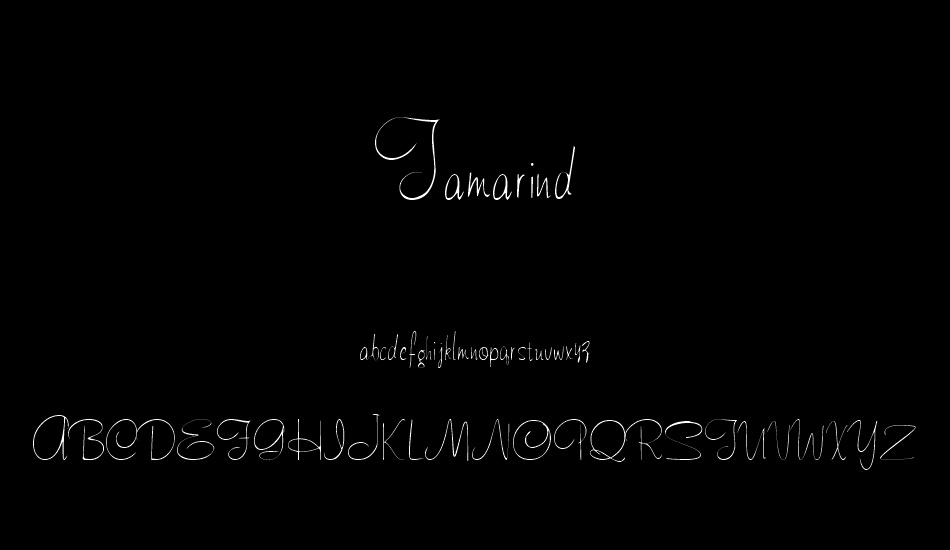 tamarind font