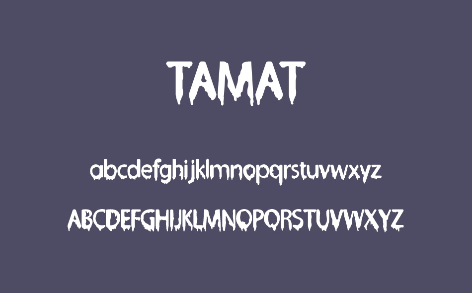 Tamat font