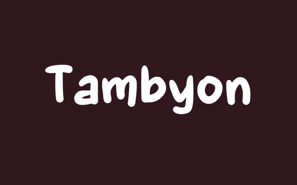 Tambyon font big
