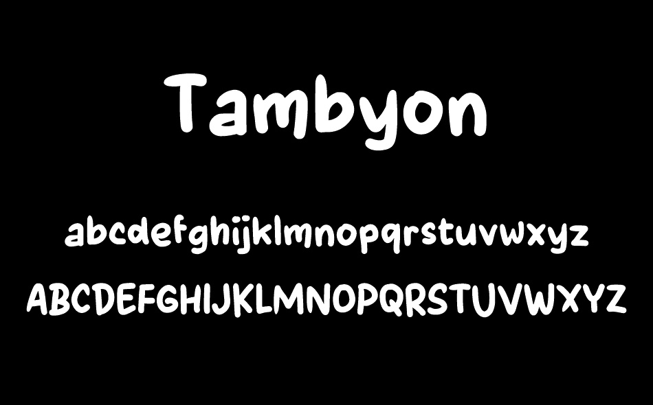 Tambyon font