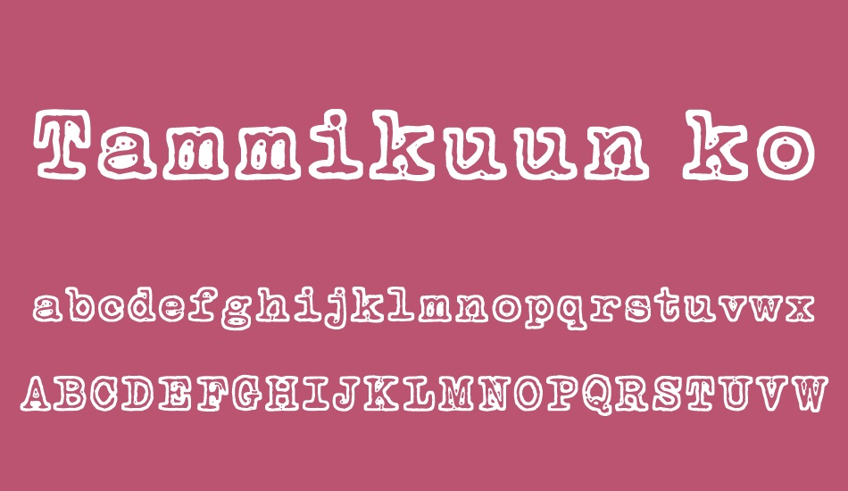 tammikuun-kolmas font