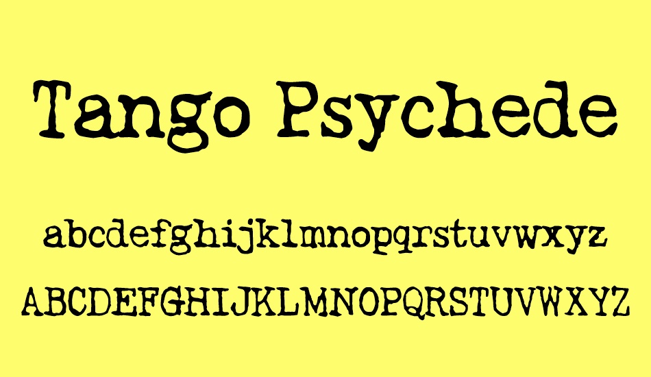 tango-psychedelia font