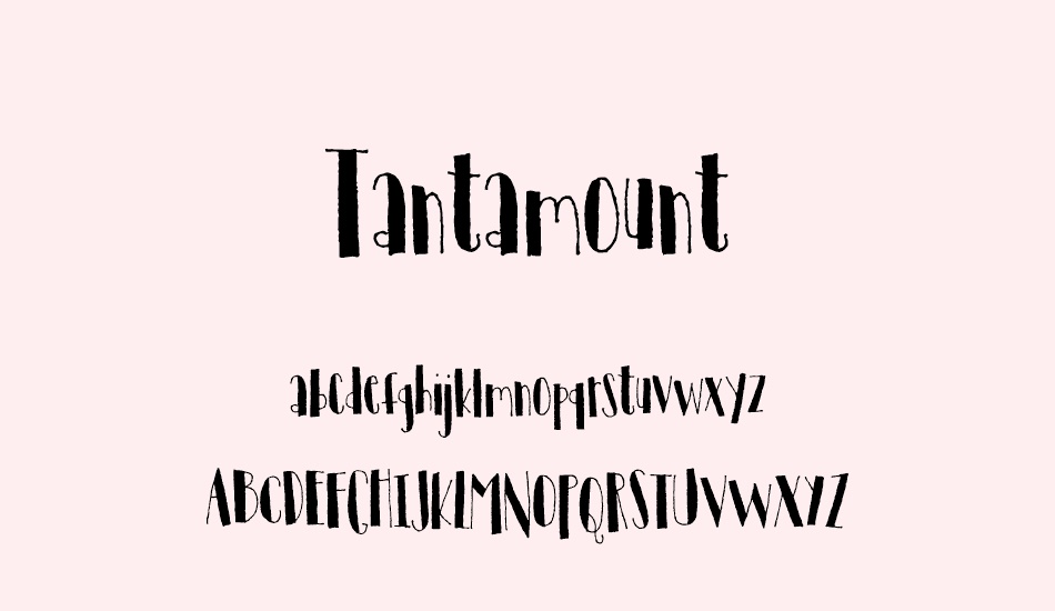 tantamount-demo font