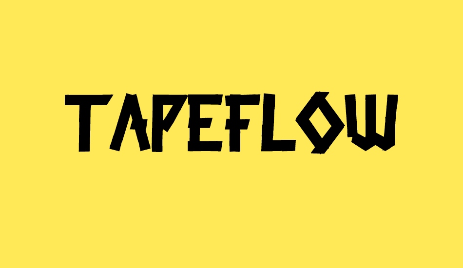 tapeflow font big