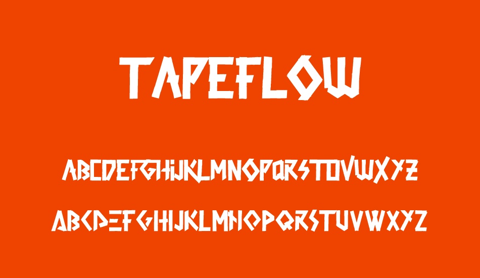 tapeflow font