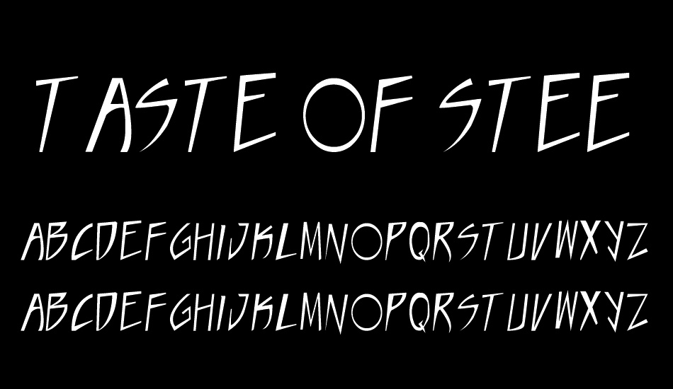 taste-of-steel font