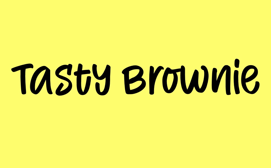 Tasty Brownies font big