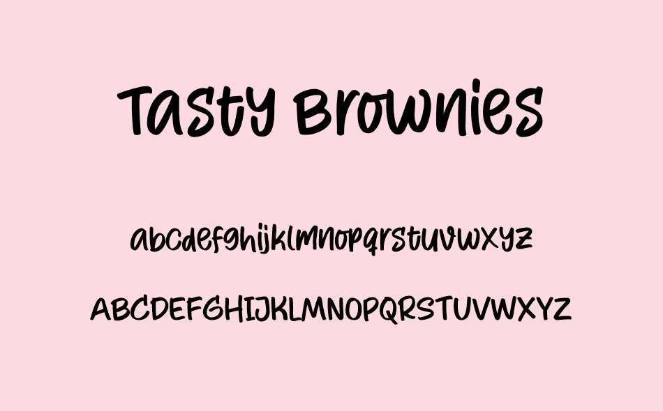 Tasty Brownies font