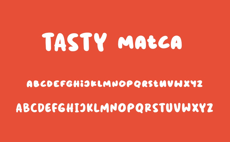 Tasty Matcha font