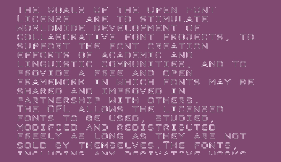 taurus-mono-outline font 1
