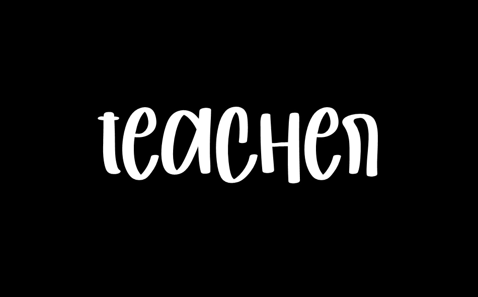 Teacher font big