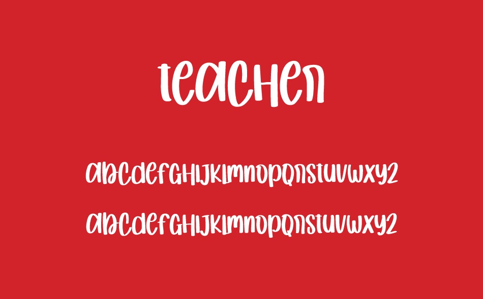 Teacher font