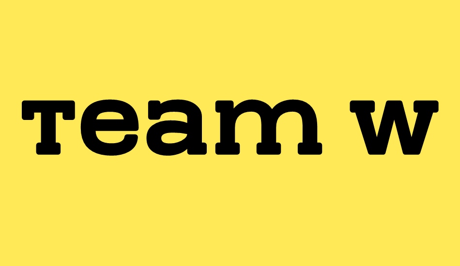 team-work font big