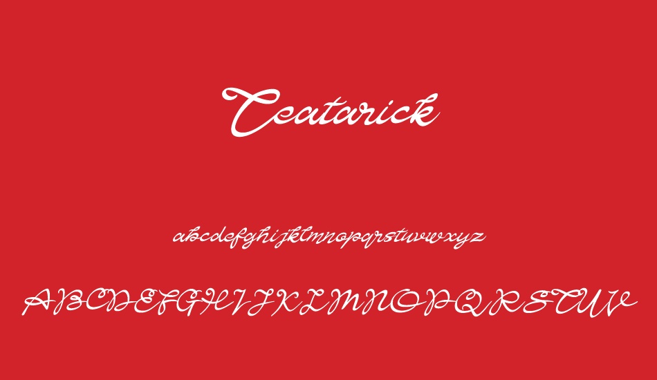 teatarick font