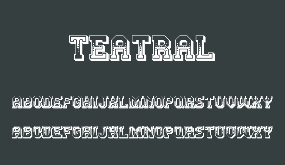 teatral font