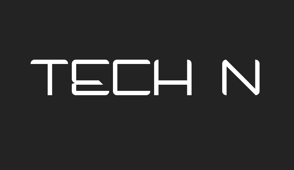 tech-noir font big