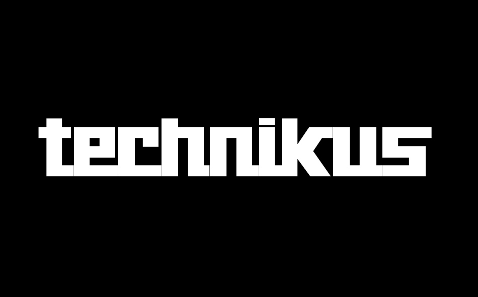 Technikus font big