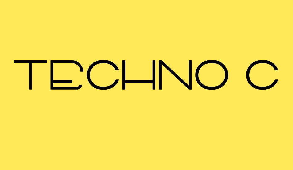 techno-capture font big