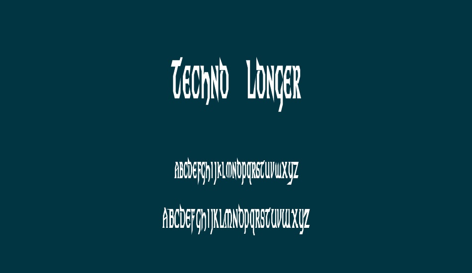 techno-longer font