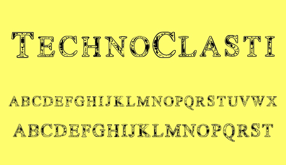 technoclastic font