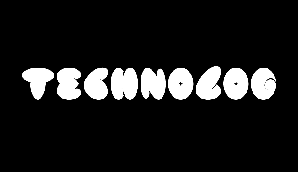 technology font big