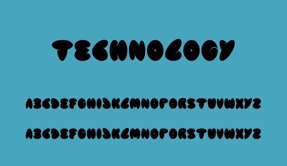 technology font
