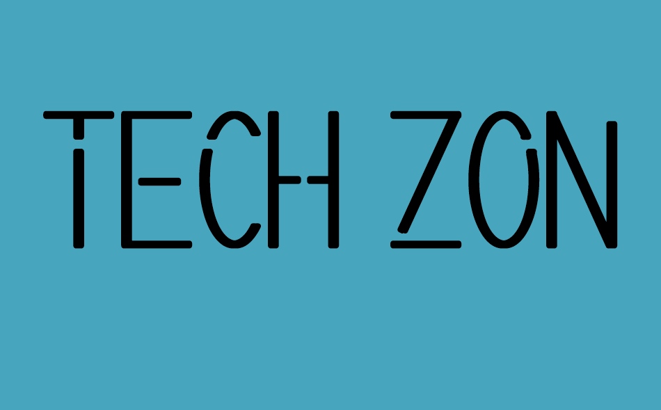 Tech Zone font big