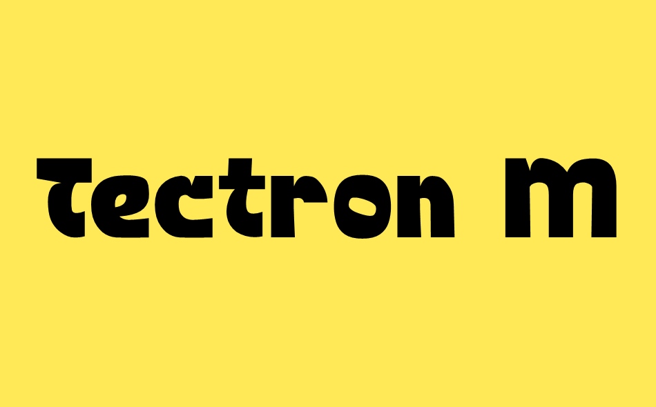Tectron Modern font big