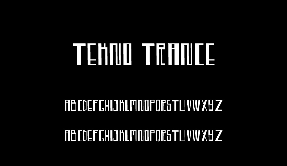 tekno-trance font
