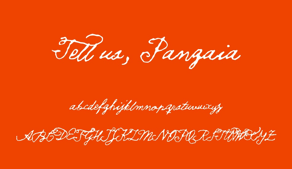 tell-us-pangaia font