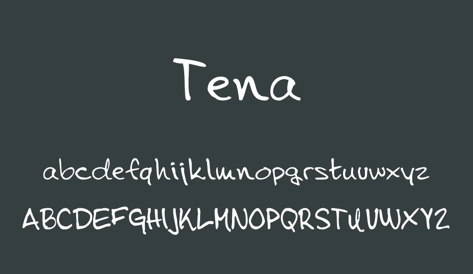 tena font