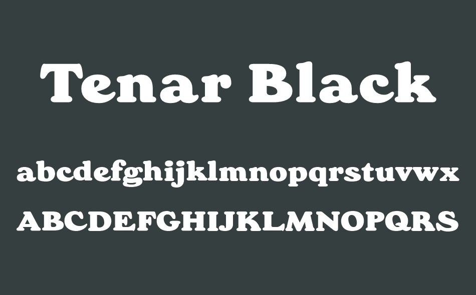 Tenar Black font