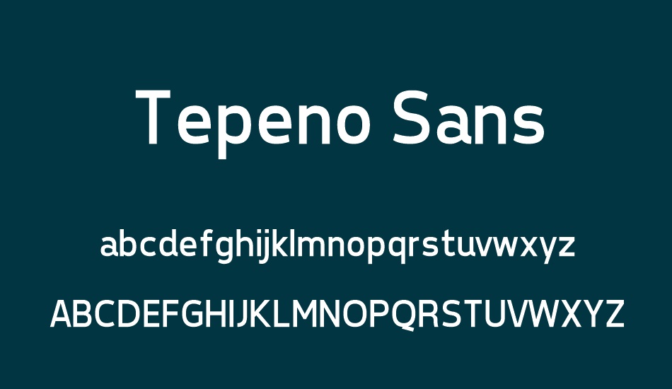 tepeno-sans font