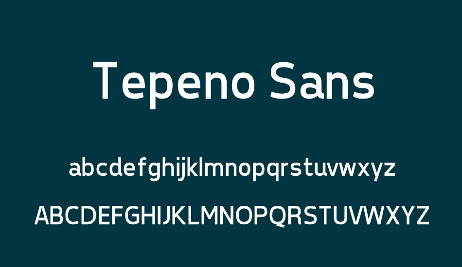 tepeno-sans font