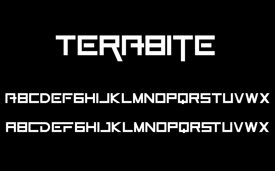 Terabite font
