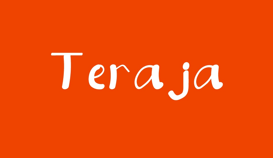 teraja font big