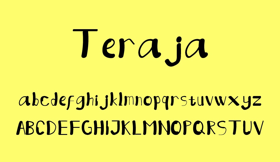 teraja font