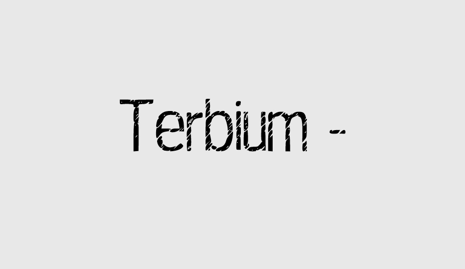 terbium---personal-use-only font big