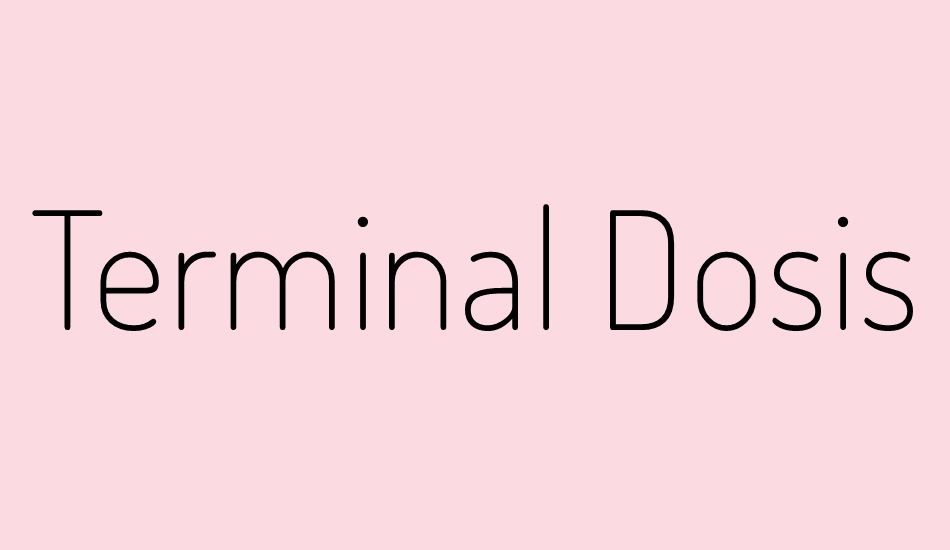 terminal-dosis font big