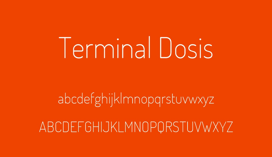 terminal-dosis font