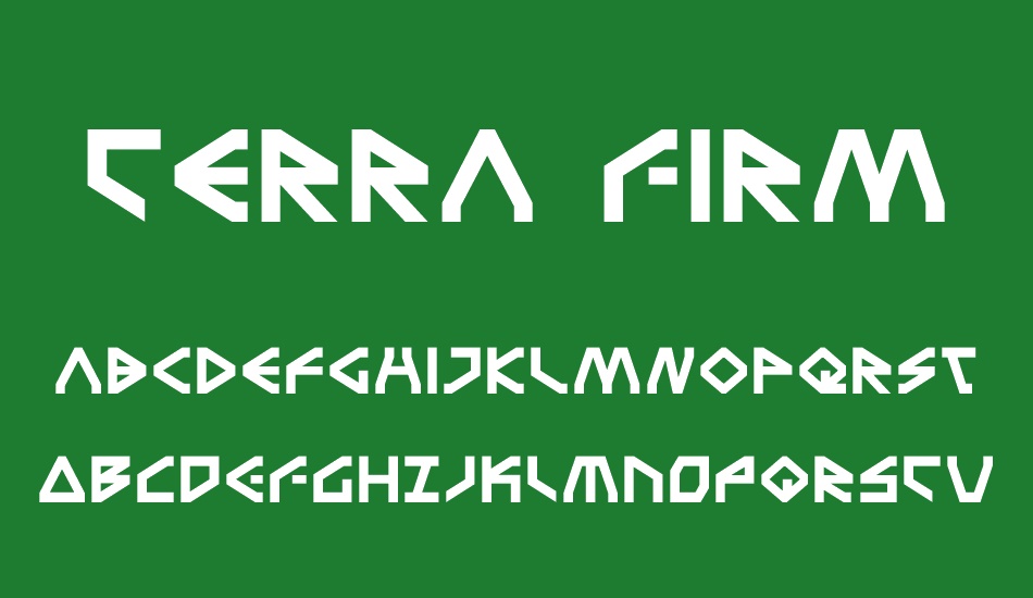 terra-firma font