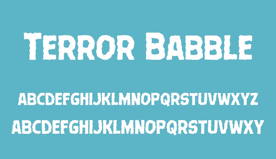 terror-babble font
