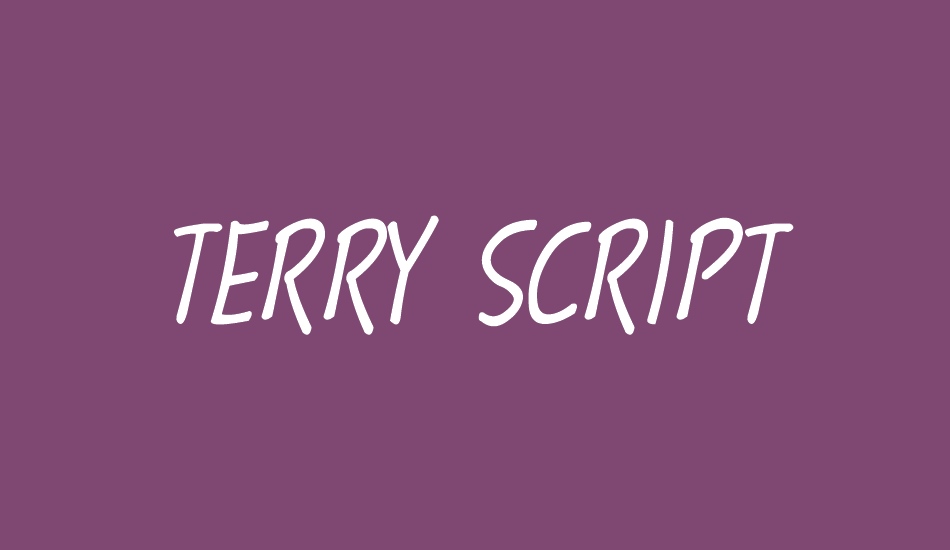 terry-script font big