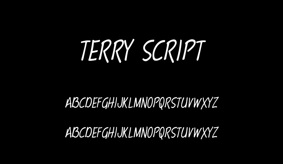terry-script font